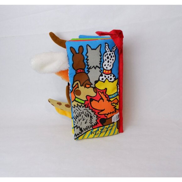 Jellycat Baby Toddler Puppy Tails Crinkle Soft Book Toy - Picture 6 of 11